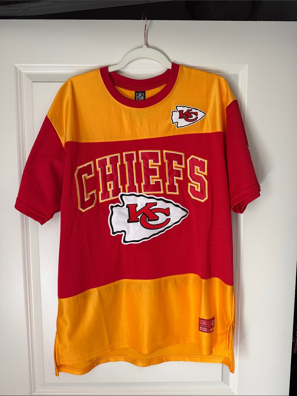 Woman’s Short Sleeve Team Tee - Red & Gold
